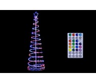 Albero di Natale spiral 134 led rgb